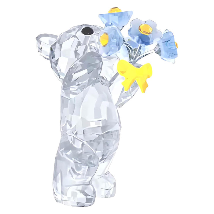 Swarovski Clear Crystal with Blue and Yellow Accents Kris Bears Forget Me Not for Home Decor - 5427993