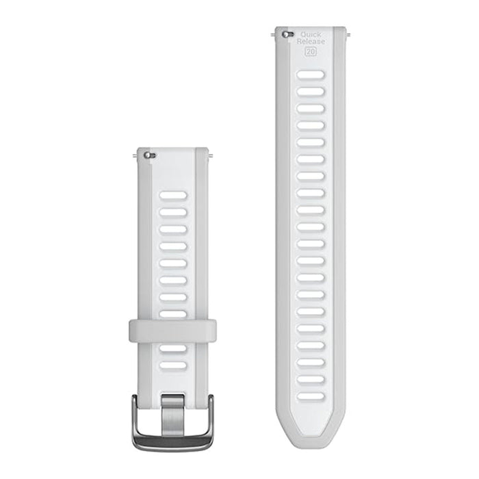 Garmin Unisex Mist Grey/Whitestone Silicone 20 MM Quick Release Watch Band - 010-11251-AH