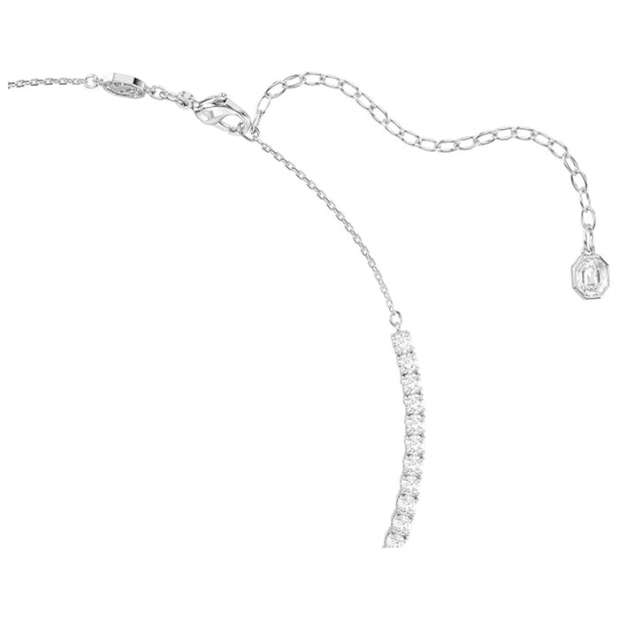 Swarovski Women's Multicolor Crystal Mixed Cut In Rhodium Plated Ariana Grande x Cross Over Necklace - 5737424