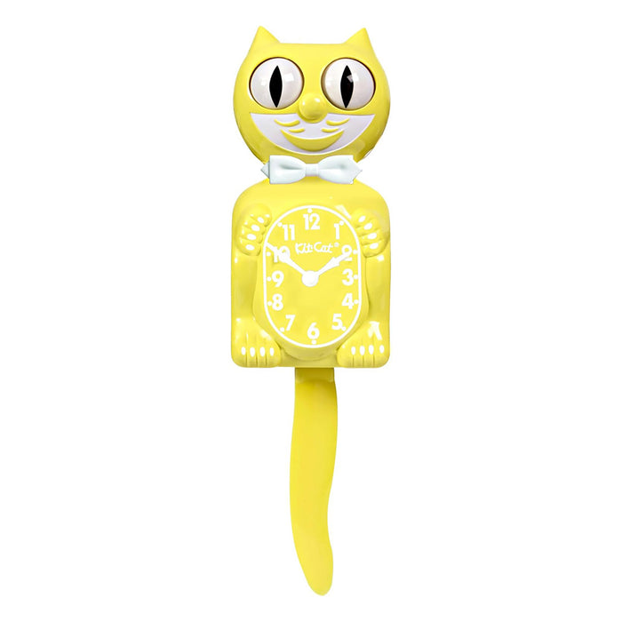 Kit Cat Klock Kid Yellow Limited Edition Spring Daffodil Wall Clock - BC-61
