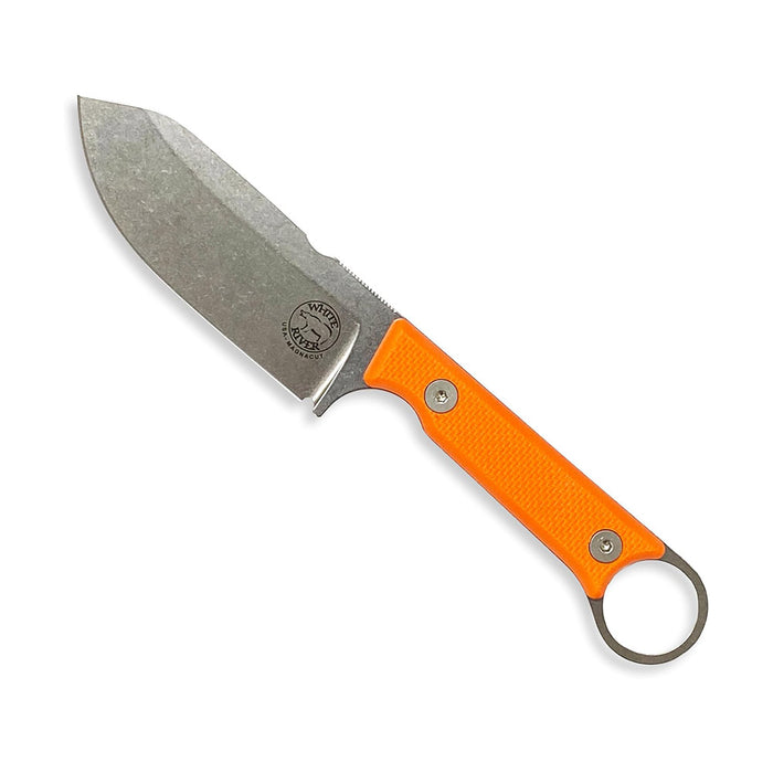 White River Orange G10 Fiberglass Handle Silver Knives Firecraft FC3.5 Pro CPM Magnacut Steel Knife - WRFC3.5-TOR-MAG