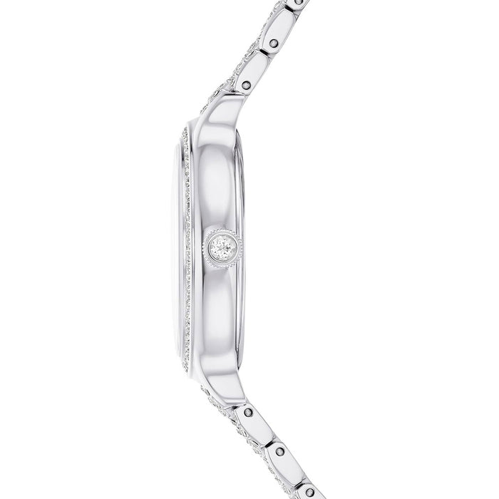 Swarovski Women's Silver Dial Silver Metal Band Analog Swiss Quartz Watch - 5693634