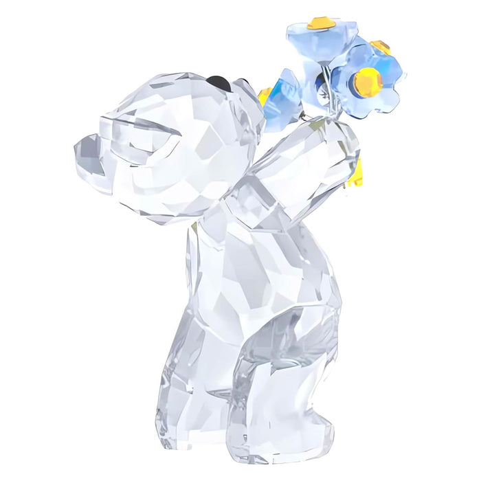 Swarovski Clear Crystal with Blue and Yellow Accents Kris Bears Forget Me Not for Home Decor - 5427993
