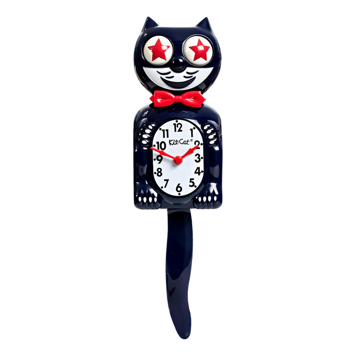 Kit Cat Klock Old Glory Blue Special Edition Wall Clock - BC-250