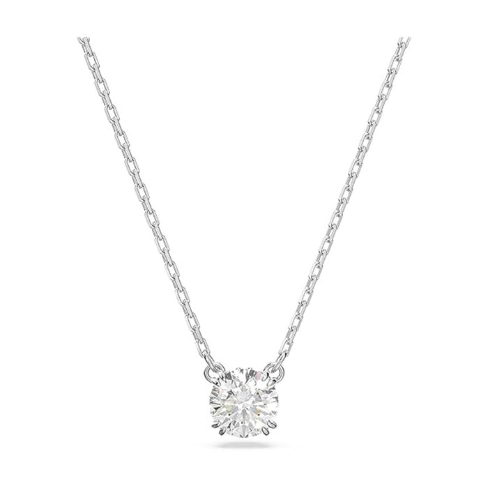 Swarovski Women's White Crystals on a Rhodium Finish Setting Constella Pendant Necklace - 5636706