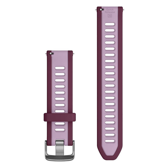 Garmin Unisex Berry/Lilac Silicone 20 MM Quick Release Watch Band - 010-11251-AK
