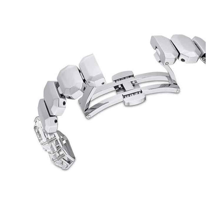 Swarovski Millenia Women's White Dial Silver Band Analog Swiss Quartz Watch - 5621173