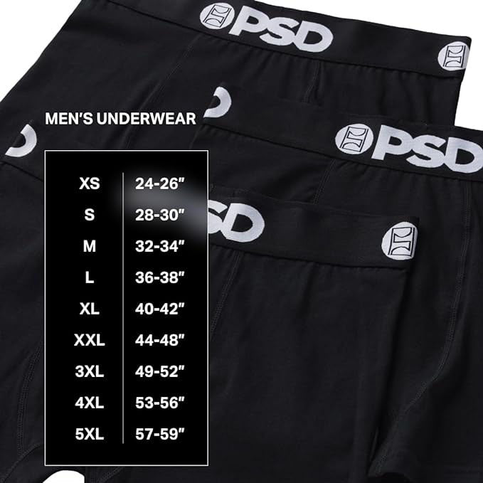 PSD Men's Multicolor Valencia Boxer Briefs Large Underwear - 124180139-MUL-L