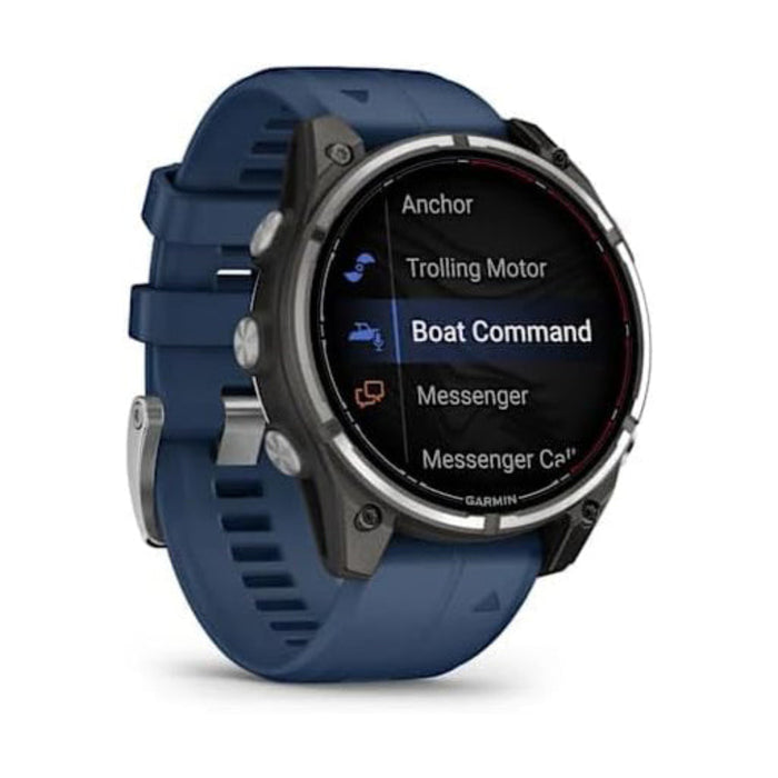 Garmin Quatix® 8 Pro – 47MM Unisex Blue Band AMOLED Display InReach® Technology For Satellite And LTE Connectivity Ultimate Nautical Smartwatch - 010-03198-50