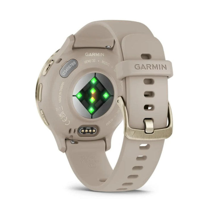 Garmin Venu 3S French Gray AMOLED Display Advanced Health and Fitness Features Up to 10 Days of Battery GPS Smartwatch - 010-02785-02