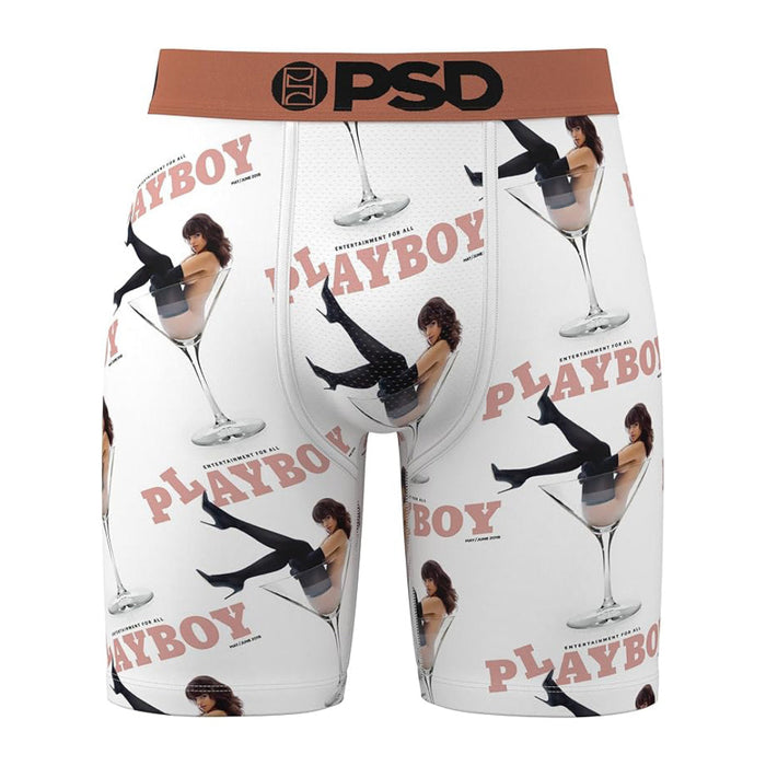 PSD Men's Multicolor Playboy Martini Boxer Briefs Extra Large Underwear - 224180005-MUL-XL