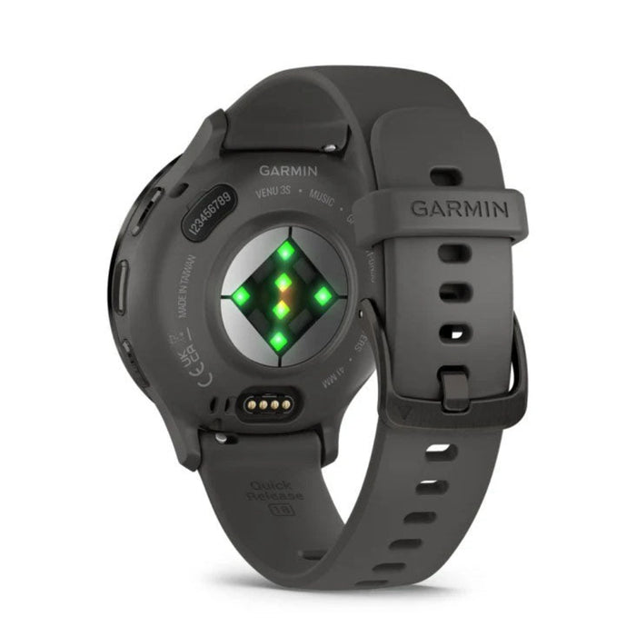 Garmin Venu 3S AMOLED Display Pebble Gray Silicone Band Advanced Health and Fitness Features Up to 10 Days of Battery GPS Smartwatch - 010-02785-00
