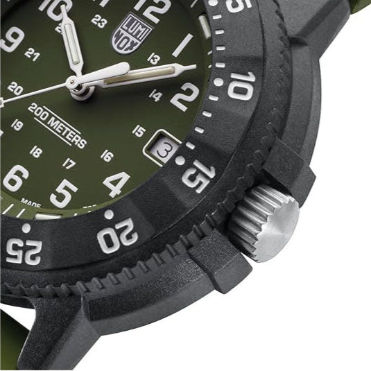 Luminox Men's Green Dial Green Band Analog Swiss Quartz Watch - XS.3013.EVO.S
