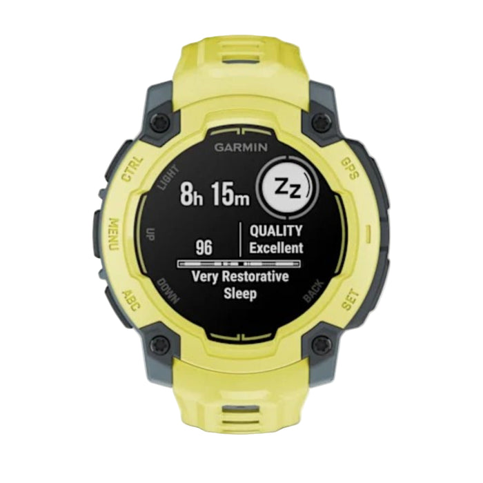 Garmin Instinct® E 45 MM Unisex Electric Lime 24/7 Health Monitoring Wrist-Based Heart Rate Up To 16 Days Of Battery Life Rugged Outdoor GPS Smartwatch - 010-02933-01