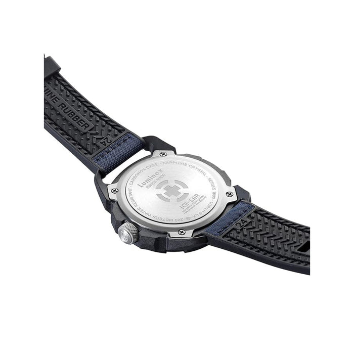 Luminox Men's Blue Dial Blue Rubber Band Analog Swiss Quartz Military Watch - XL.1003.ICE