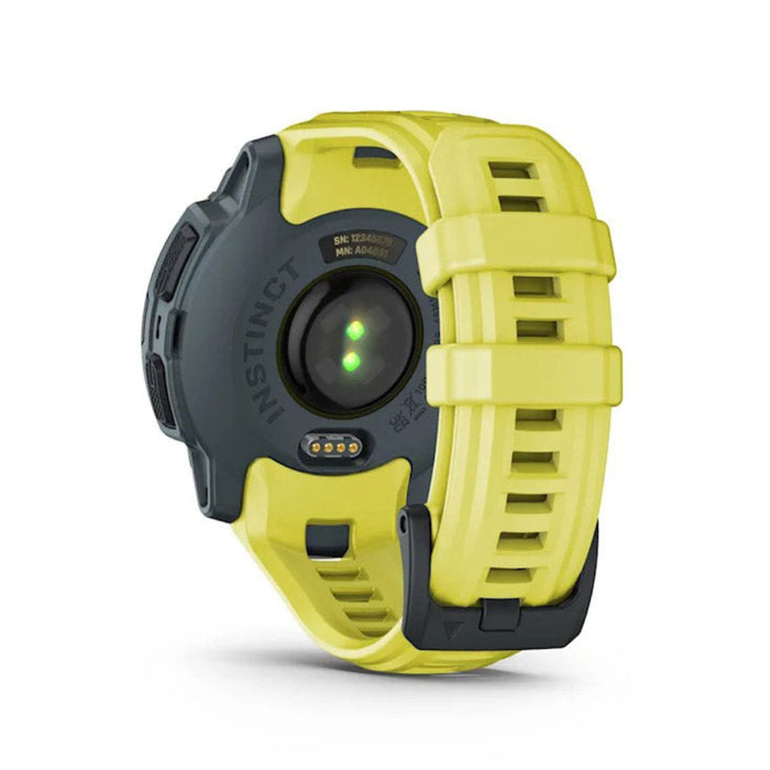 Garmin Instinct® E 45 MM Unisex Electric Lime 24/7 Health Monitoring Wrist-Based Heart Rate Up To 16 Days Of Battery Life Rugged Outdoor GPS Smartwatch - 010-02933-01