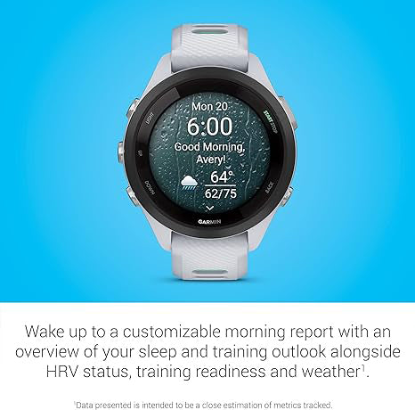 Garmin Whitestone Neo Tropic 42 mm Colorful Amoled Display Training Metrics Recovery Insights Forerunner 265S Running Smartwatch - 010-02810-04