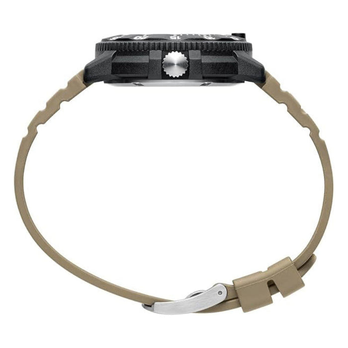 Luminox Men's Beige Dial Beige Rubber Band Analog Quartz Military Watch - XS.3010.EVO.S