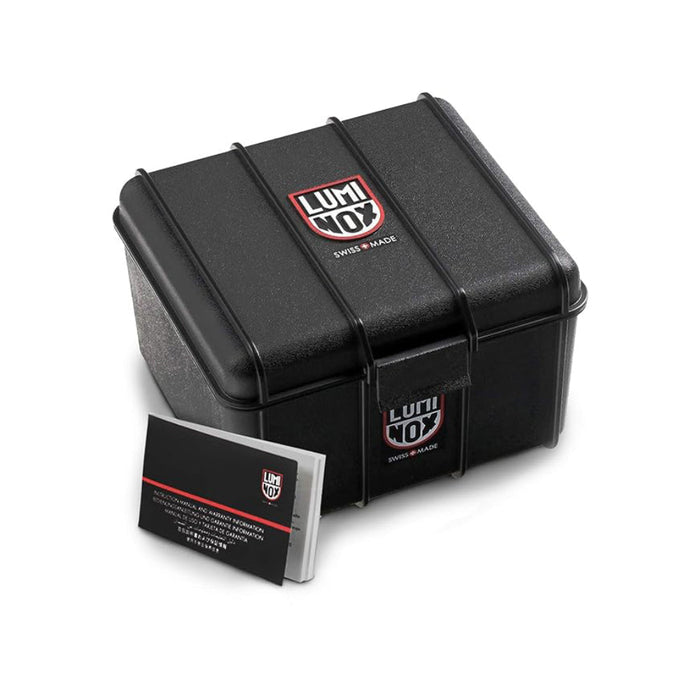 Luminox Navy Seal Steel Colormark Chronograph 3180 Black PU Band Black Dial Quartz Analog Watch - XS.3181.L