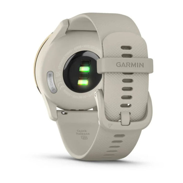 Garmin vivomove Trend French Gray Case and Silicone Band Long-Lasting Battery Life Touchscreen Display Stylish Hybrid Smartwatch - 010-02665-02