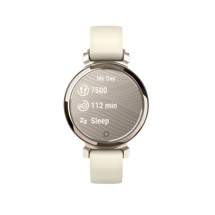 Garmin Lily 2 Women's Coconut Metal Hidden Display Patterned Lens Up To 5 Days Battery Life Small And Stylish Smartwatch - 010-02839-00
