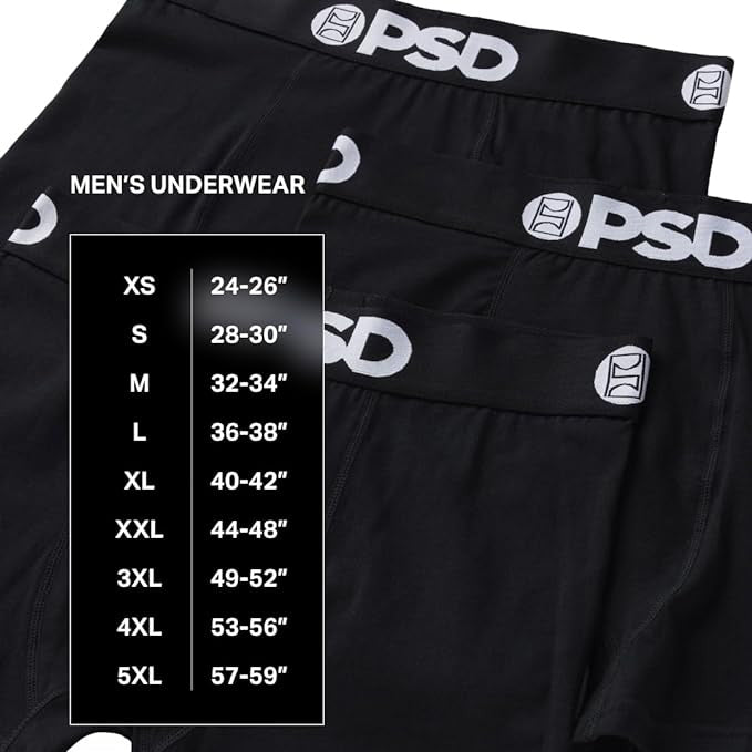 PSD Men's Multicolor Hunned Boxer Briefs Extra Large Underwear - 124180002-MUL-XL