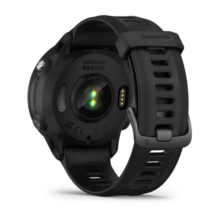 Garmin Forerunner 955 Solar Black Tailored to Triathletes Long-Lasting Battery GPS Running Smartwatch - 010-02638-00