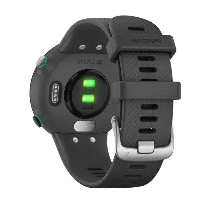 Garmin Swim 2 GPS Slate Silicone Band Digital Dial Swimming Smart Watch - 010-02247-00