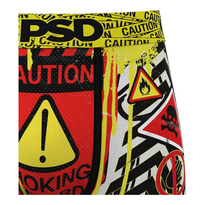 PSD Men's Multicolor Caution Boxer Briefs Medium Underwear - 325180166-MUL-M