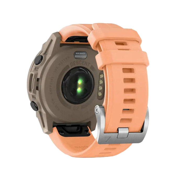 Garmin® Descent™ G2 Unisex Paloma With Shell Pink Silicone Band Bright AMOLED Display Multiple Dive Modes Health And Wellness Features Watch-Style Dive Computer  - 010-02986-01