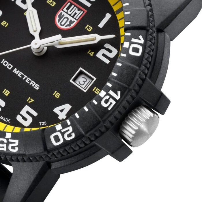 Luminox Unisex Black Dial Rubber Band Analog Quartz Watch - XS.0325