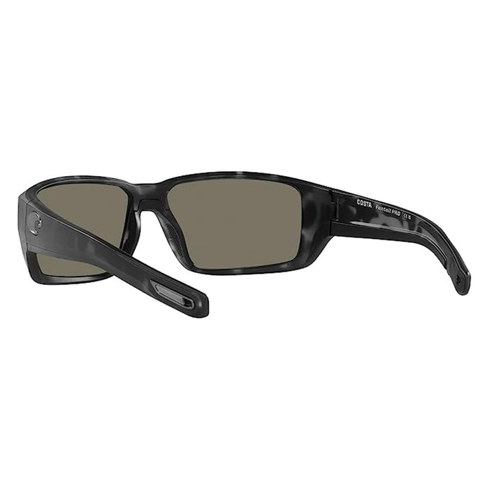 Costa Del Mar Men's Tiger Shark Frame Blue Mirror Lens Polarized Fantail Pro Fishing and Watersports Rectangular Sunglasses - 06S9079-907913-60