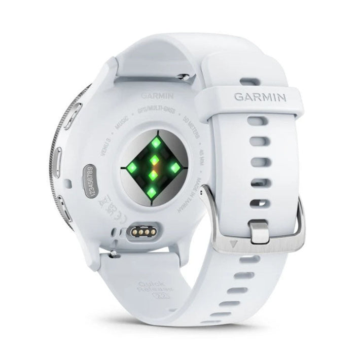 Garmin Venu 3 Whitestone AMOLED Display Advanced Health and Fitness Features Up to 14 Days of Battery GPS Smartwatch - 010-02784-00