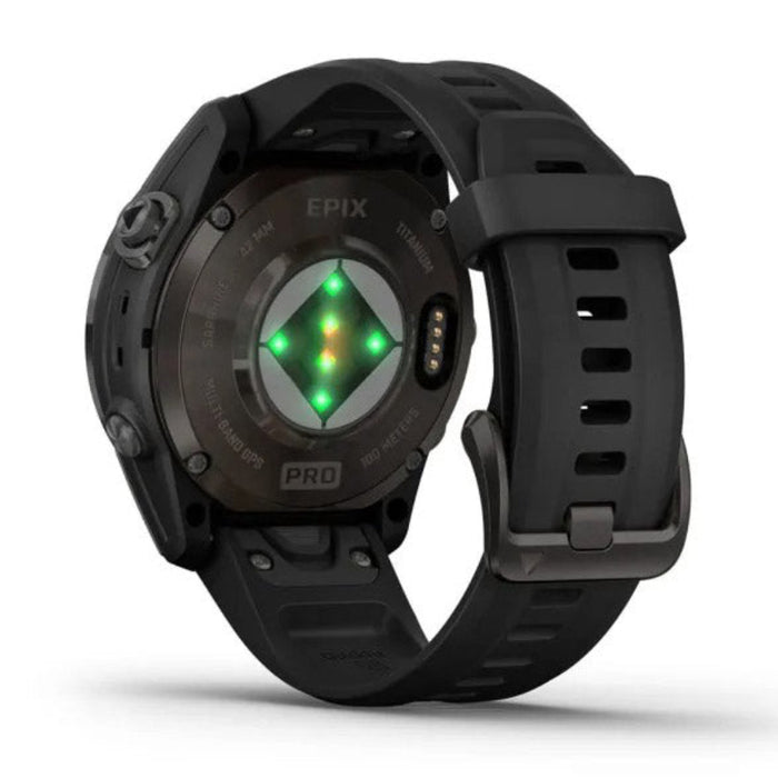 Garmin epix Pro (Gen 2) Sapphire Edition 42mm Black Advanced Training Technology Built-in Flashlight High Performance Smartwatch - 010-02802-14