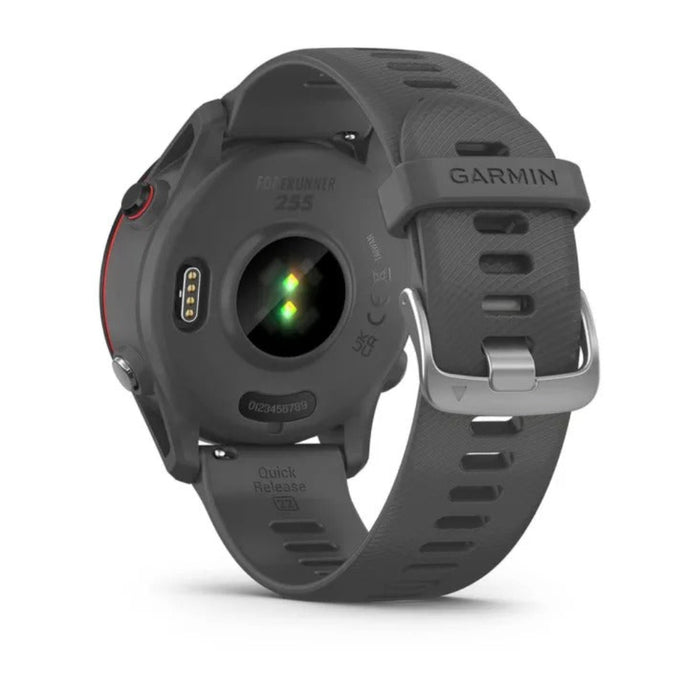 Garmin Forerunner 255 Slate Gray Smaller GPS Running Advanced Insights Long-Lasting Battery Smartwatch - 010-02641-00