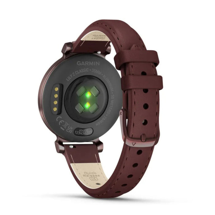 Garmin Lily 2 Women's Mulberry Metal Hidden Display Patterned Lens Up To 5 Days Battery Life Small And Stylish Smartwatch - 010-02839-03