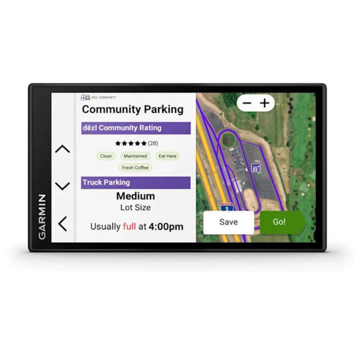 Garmin dezl OTR620 Unisex Black Touchscreen Display 1280p Resolution And Birdseye Direct Satellite Imagery Support 6-Inch GPS Truck Navigator - 010-02923-00