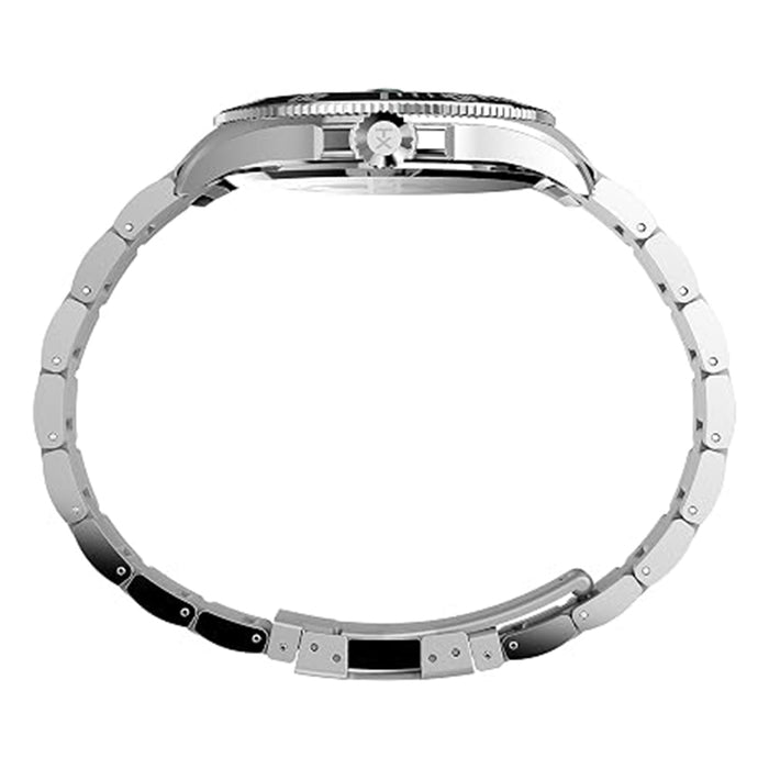 Timex Men's Green Pearl Silver Tone Case Deep Water 43mm Stainless Steel Bracelet Watch - TW2V91900