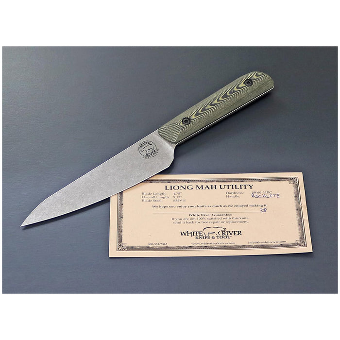 White River Green Maple & Black Rich Light Handle Silver Knives Plain CPM Magnacut steel Blade Knife - WRLMU-RMB