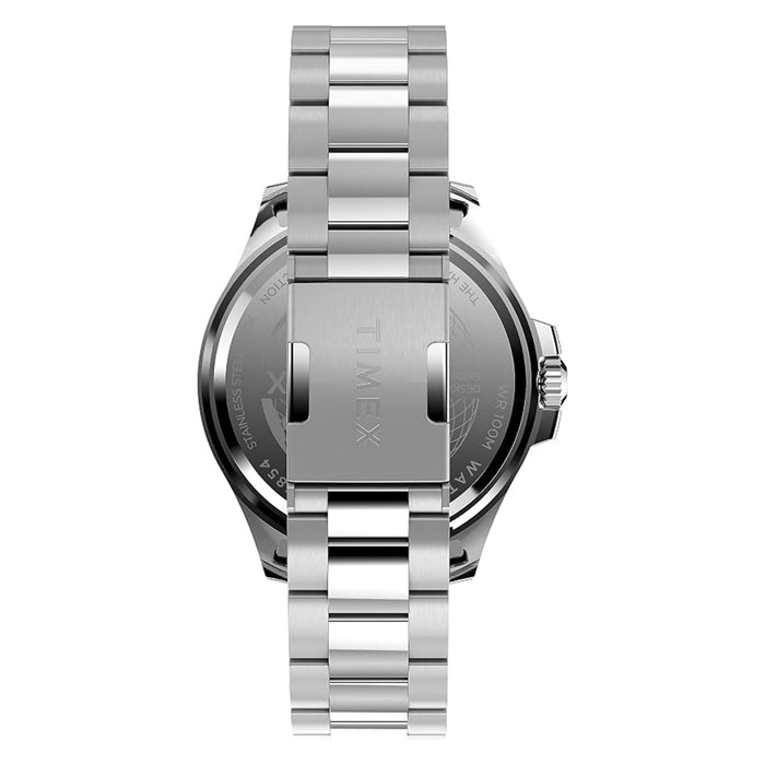 Timex Men's Green Pearl Silver Tone Case Deep Water 43mm Stainless Steel Bracelet Watch - TW2V91900
