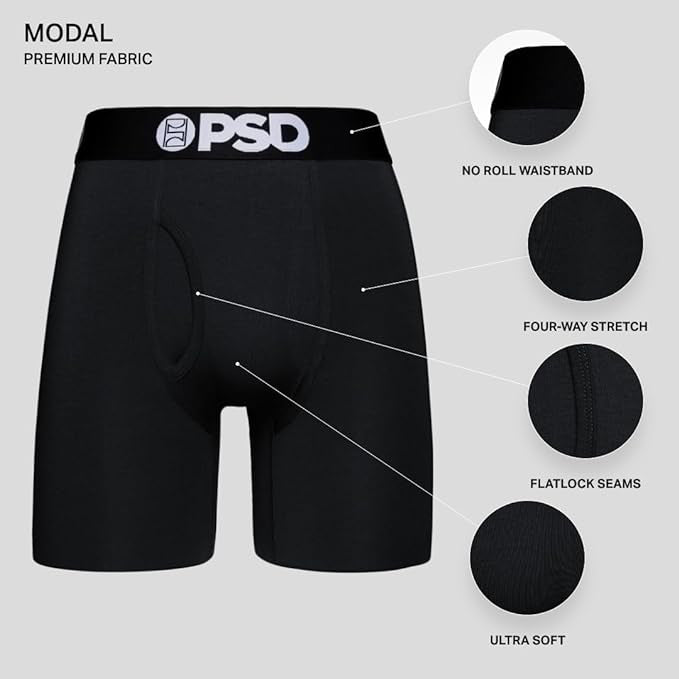 PSD Men's Multicolor Dreamer Boxer Briefs Small Underwear - 224180067-MUL-S