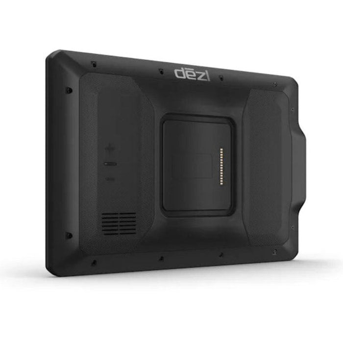 Garmin dēzl™ OTR820 Unisex Black Custom Routing Satellite Imagery Wind Speed Community-Shared Loading Docks Entrances And Parking Dual-Orientation Display Large High-Res 8-Inch GPS Truck Navigator - 010-02925-00