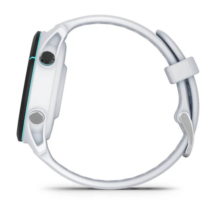 Garmin Forerunner 255S Whitestone Smaller with Music Advanced Insights Long-Lasting Battery GPS Running Smartwatch - 010-02641-23