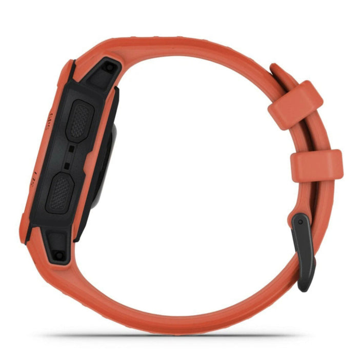Garmin Instinct 2S - Standard Edition Poppy Silicone Band Smaller-Sized Rugged Outdoor Multi-GNSS Support Watch - 010-02563-16