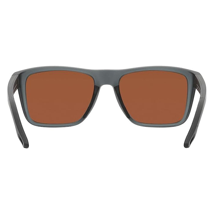 Costa Del Mar Men's Grey Crystal Frame Green Mirror Lens Polarized Mainsail Rectangular Sunglasses - 06S9107-910704-55