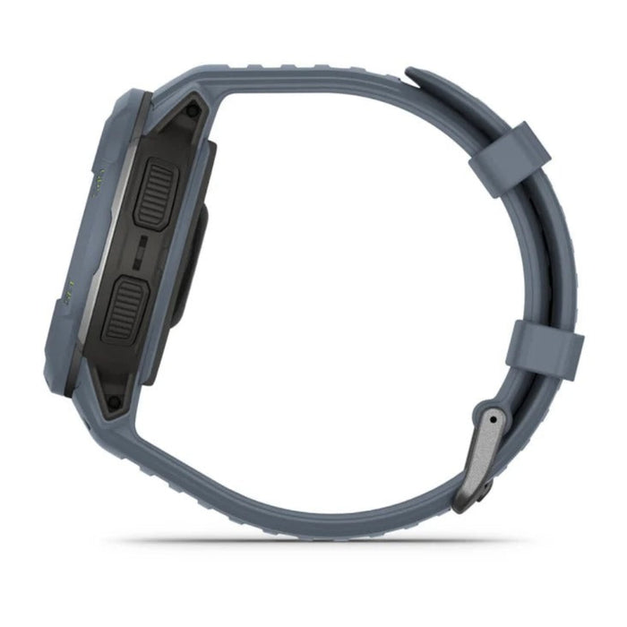 Garmin Instinct Crossover Blue Granite Silicone Analog Hands and Digital Display Rugged Hybrid Smartwatch - 010-02730-14