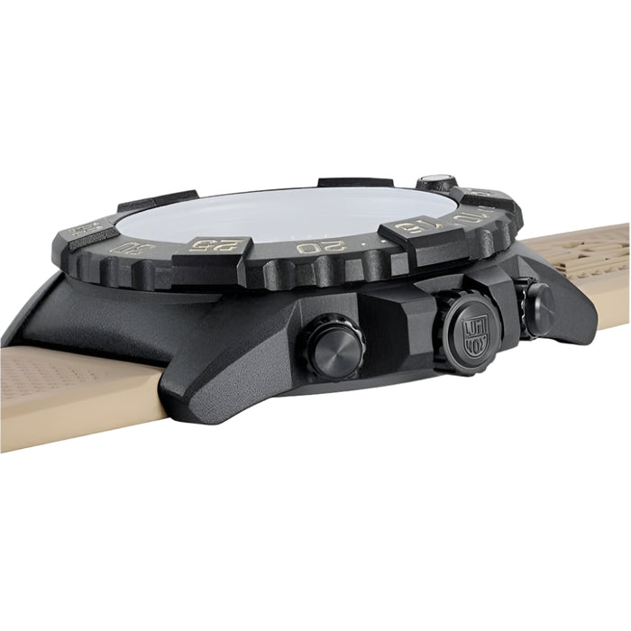 Luminox Men's Black Dial Beige Band Chronograph Swiss Quartz Watch - XS.3590.NSF.SET