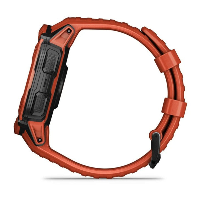 Garmin Instinct 2X Flame Red Built-in Flashlight Solar Charging Capability Multi-Band GNSS Rugged GPS Smartwatch - 010-02805-11