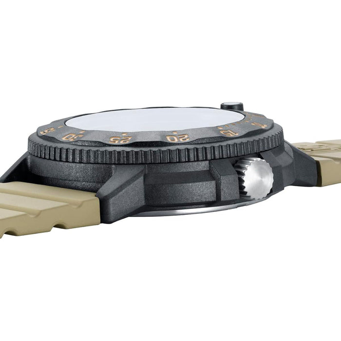 Luminox Men's Beige Dial Beige Rubber Band Analog Quartz Military Watch - XS.3010.EVO.S