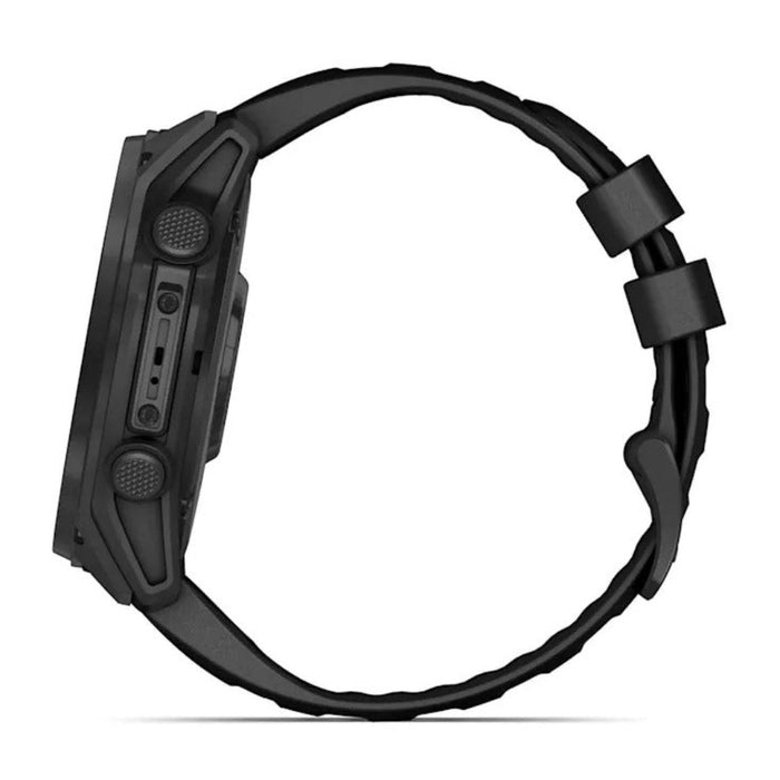 Garmin tactix® 8 51MM Unisex Black With Titanium Bezel And Black Silicone Band Solar Charged Display Elite Includes Applied Ballistics Elite™ Solver Sapphire Lens 40-Meter Dive Rating Premium Tactical GPS Smartwatch - 010-03407-10